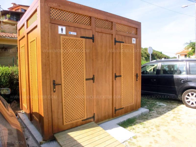 Aseo de madera Palermo Vista 1 Galicia