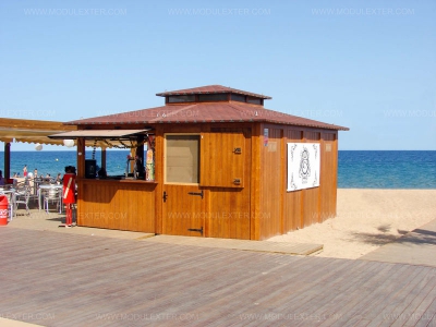 Chiringuito de madera Cancún Badalona