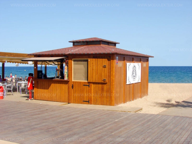 Chiringuito de madera Cancún Badalona