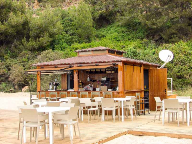 Chiringuito de madera Cancún Santa Cristina