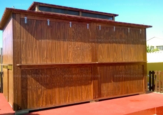 Chiringuito de madera Ibiza Marineland vista 1
