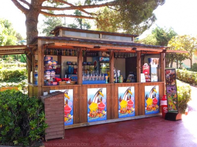 Chiringuito de madera Ibiza Marineland vista 4