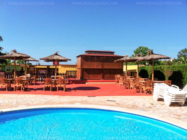 Chiringuito de madera Ibiza Marineland vista 7