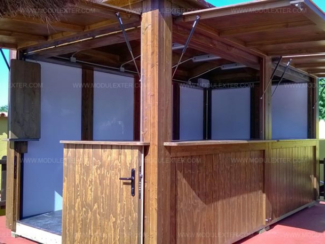 Chiringuito de madera Ibiza Marineland vista 8