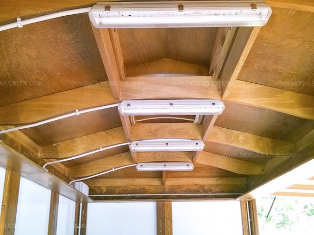 Chiringuito de madera Ibiza Marineland vista interior 1