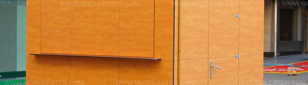 Chiringuito de madera Urbano Lérida Plaza San Juan Vista 1 Chiringuito de madera Urbano Lérida Plaza San Juan Vista 1