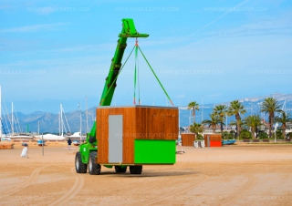 Chiringuito de madera Urbano Salou vista 10