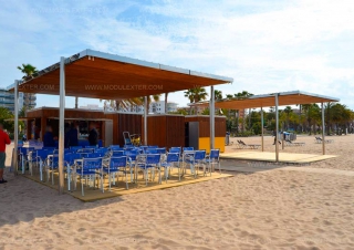 Chiringuito de madera Urbano Salou vista 11