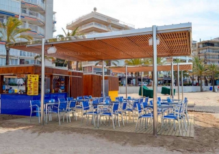 Chiringuito de madera Urbano Salou vista 6