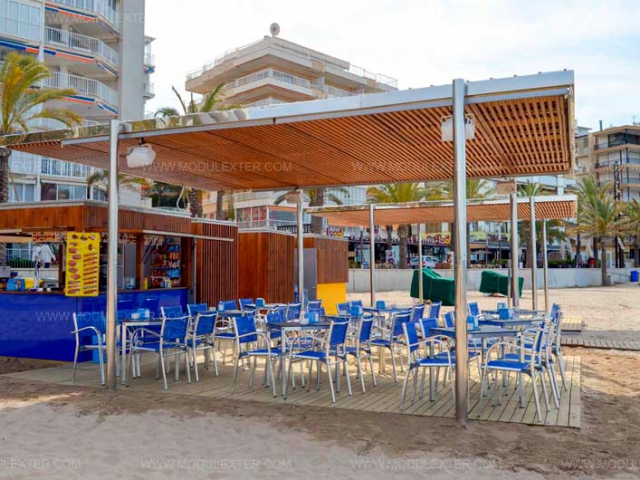 Chiringuito de madera Urbano Salou vista 6