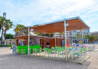Chiringuito de madera Urbano Salou vista 7