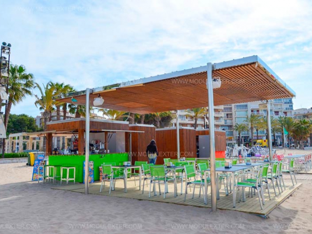 Chiringuito de madera Urbano Salou vista 7