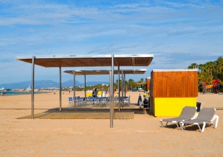 Chiringuito de madera Urbano Salou vista 9