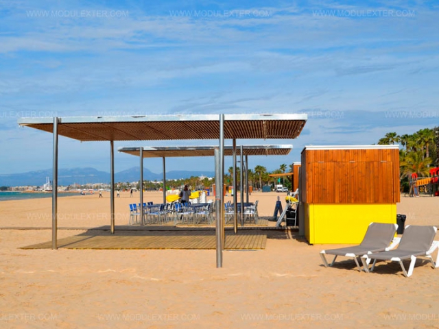 Chiringuito de madera Urbano Salou vista 9