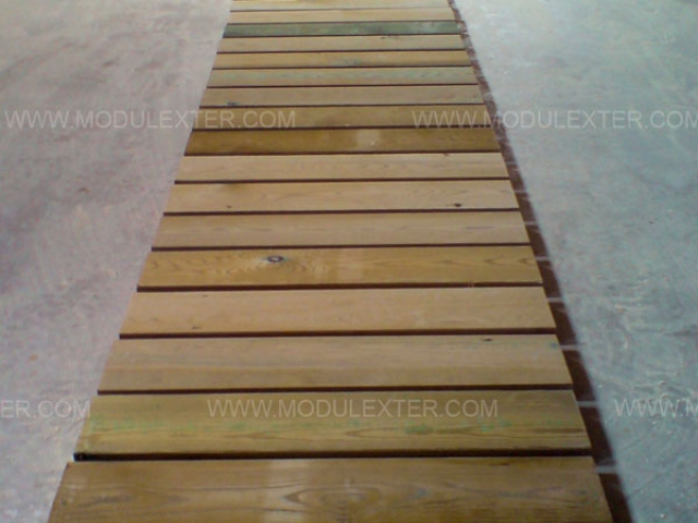 Pasarela de madera enrollable Vista 2