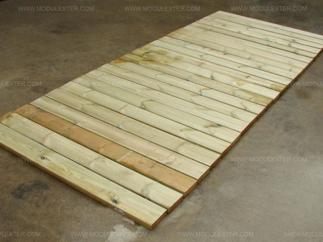 Pasarela de madera enrollable Vista 3