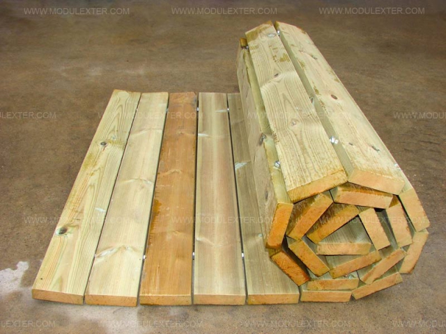 Pasarela de madera enrollable Vista 4