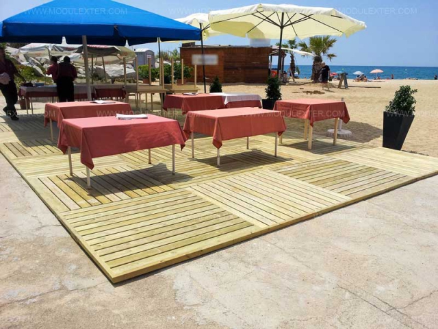 Tarima de madera Vista 3 Llavaneres