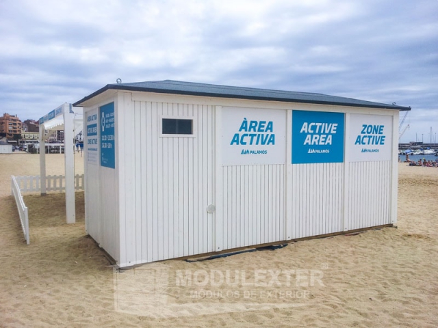 Chiringuito y pergola Palamos vista 1